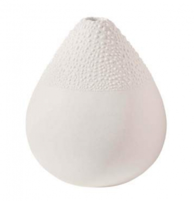 Wei�e Perlenvase 