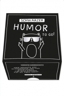 Message in a box - schwarzer Humor