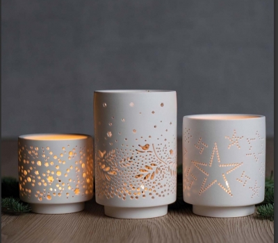 Windlichter Weihnachten 3er Set