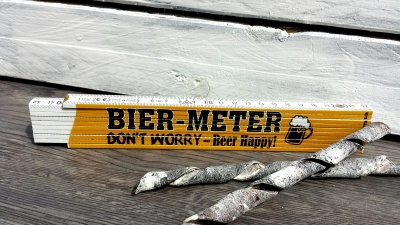 Zollstock *Bier-Meter, Don´t worry - beer happy*