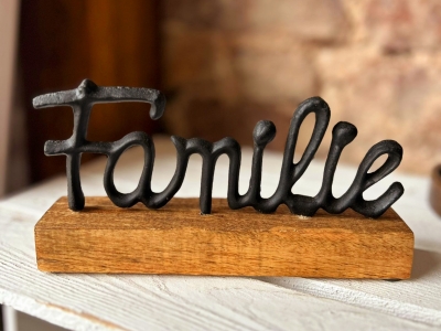 Metallaufsteller Familie