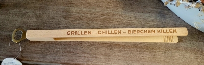 Grillzange Grillen - Chillen - Bierchen killen