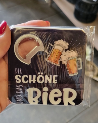 Untersetzer Der Sch�ne und das Bier