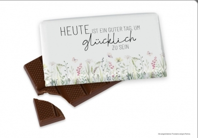 Kleine Schokolade Heute ist ein guter Tag um gl�cklich zu sein