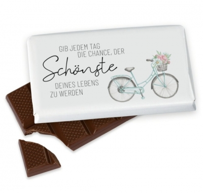 Kleine Schokolade Gib jedem Tag die Chance....
