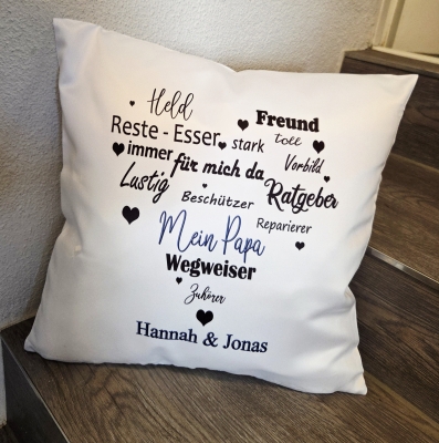 Papa Kissen personalisiert