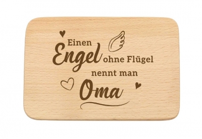 Brettchen Einen Engel ohne Flgel nennt man Oma