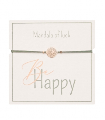 Armband  - Mandala of luck, rosegold