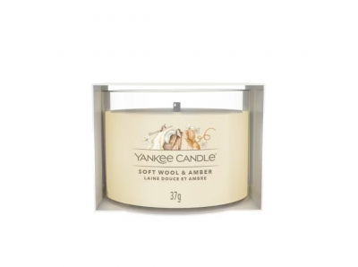 Mini- Kerze Soft wool and amber