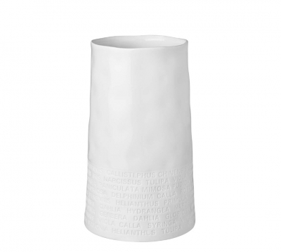 Breite Vase Text