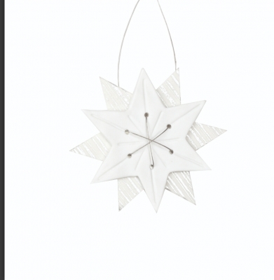 Wunschstern Silberne Streifen