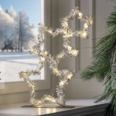 LED -Sterne - silber
