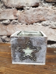kleines Windlicht Stern, shabby