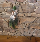Weihnachtshoop Stern Tanne - rosa