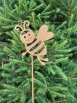 kleiner Roststecker Biene fliegend