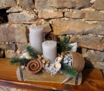 Gesteck in Ziegelform, Nat�rt�ne