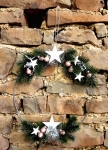 Weihnachtshoop Tanne, rosa