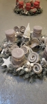 Adventskranz Wichtel, Silber wei�