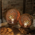 Rost Windlicht - Ornamente, gro