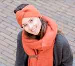Schal Nina, Rostrot