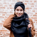 Schal Nina,  Schwarz