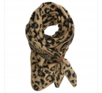Schal Nina Leopard, taupe