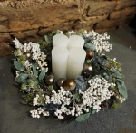 Adventskranz Christmas - wei