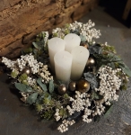 Adventskranz Christmas - wei