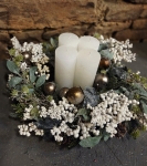 Adventskranz Christmas - wei