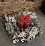 Adventskranz Christmas - Rot