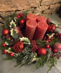 Adventskranz Santa Claus - Rot