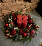 Adventskranz Santa Claus - Rot