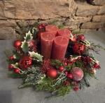 Adventskranz Santa Claus - Rot