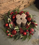 Adventskranz Santa Claus - Taupe