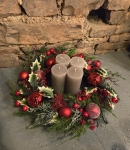 Adventskranz Santa Claus - Taupe