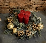 Adventskranz Sparkle - Rot
