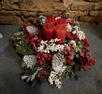 Adventskranz Mr. Frosti - Rot