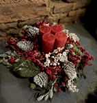 Adventskranz Mr. Frosti - Rot