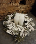 Adventskranz Snow - Wei