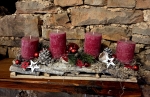 Adventskranz lnglich, rot
